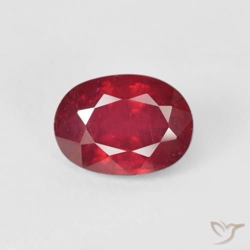 2.25ct 天然 濃い紅 ルビー, 楕円形, VS