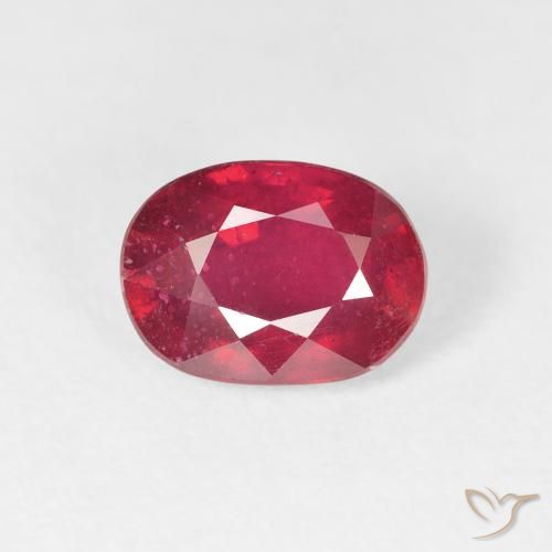 2.19ct 天然 ジャム・レッド ルビー, 楕円形, VS-SI