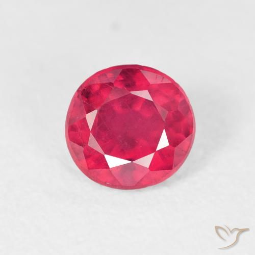 1.06ct 天然 ホットピンク ルビー, ラウンド, VS