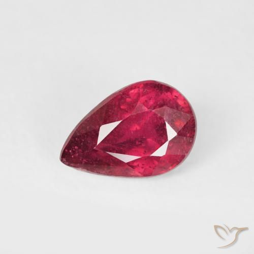 0.51ct 天然 濃い紅 ルビー, 洋梨の形, VS-SI