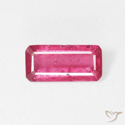 1.91ct 天然 薄いレッド ルビー, エメラルドカット, VS-SI