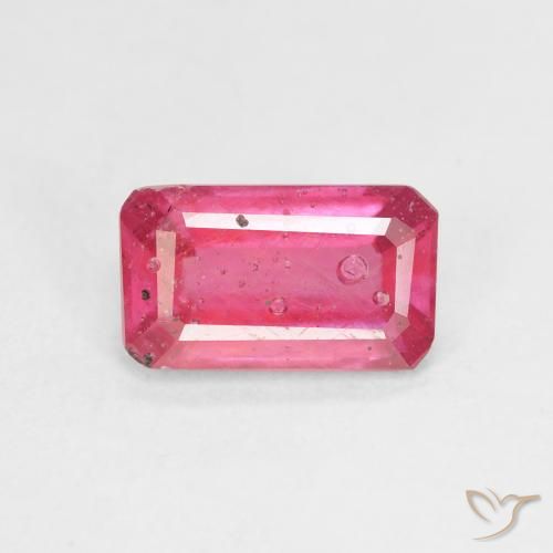 2.66ct 天然 マゼンタピンク ルビー, エメラルドカット, VS-SI