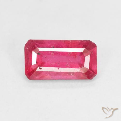 1.92ct 天然 ホットピンク ルビー, エメラルドカット, VS-SI