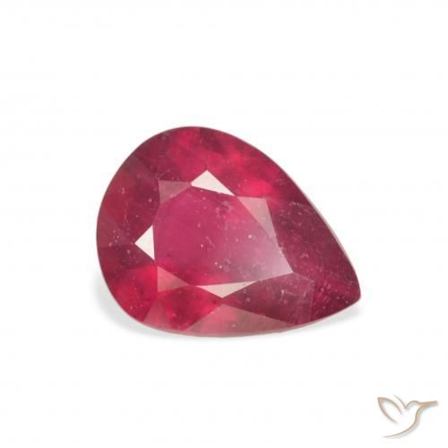 2.65ct 天然 ジャム・レッド ルビー, 洋梨の形, VS