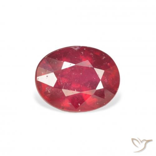3.05ct 天然 ミディアムレッド ルビー, 楕円形, VS-SI