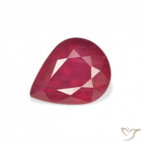 2.76ct 天然 ジャム・レッド ルビー, 洋梨の形, VS