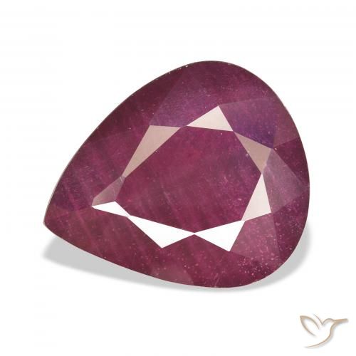 16.24ct 天然 ワインレッド ルビー, 洋梨の形, VS