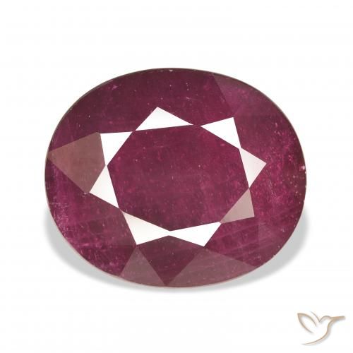 18.23ct 天然 ミディアムレッド ルビー, 楕円形, VS