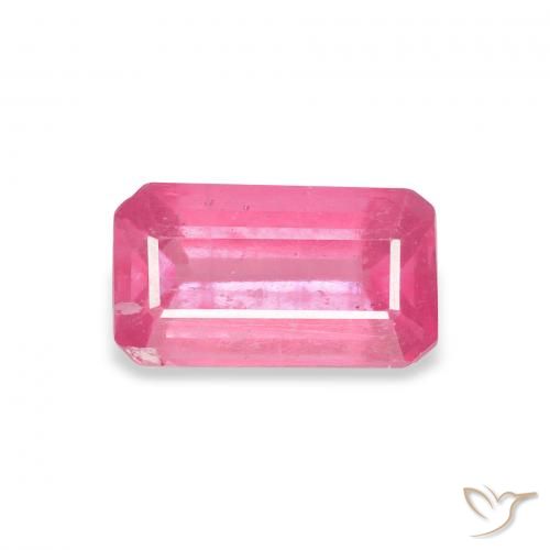 1.77ct 天然 ホットピンク ルビー, エメラルドカット, VS-SI