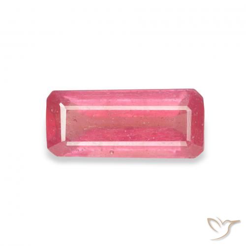 1.50ct 天然 マゼンタピンク ルビー, エメラルドカット, VS-SI