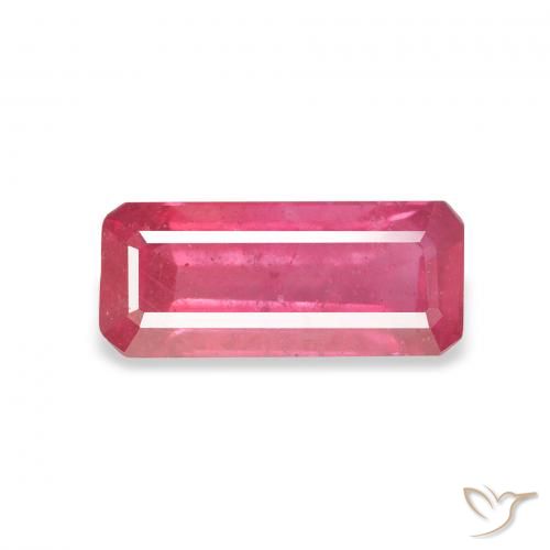 1.64ct 天然 マゼンタピンク ルビー, エメラルドカット, VS-SI