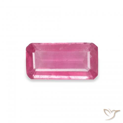 1.21ct 天然 赤みがかったピンク ルビー, エメラルドカット, SI