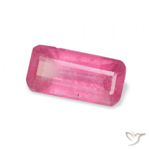 1.92カラットの天然Medium Dark-Pinkルビー、八角形 / エメラルドカット、SI