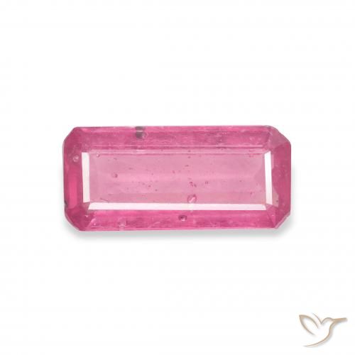 1.93ct 天然 Medium Dark-Pink ルビー, エメラルドカット, VS-SI