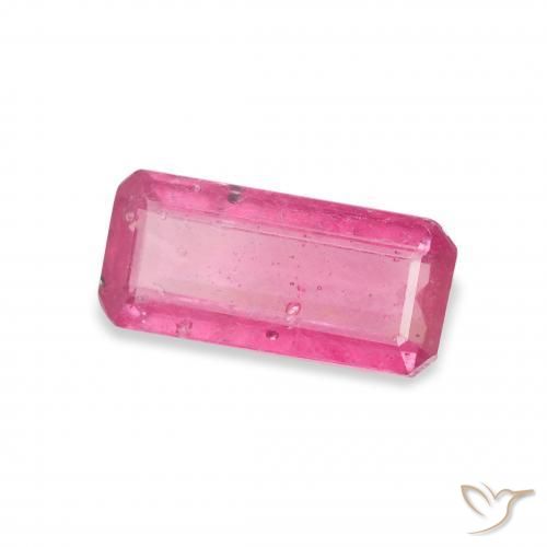 1.93カラットの天然Medium Dark-Pinkルビー、八角形 / エメラルドカット、VS-SI