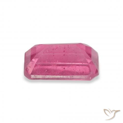 3.12カラットの天然Medium Dark-Pinkルビー、八角形 / エメラルドカット、VS-SI