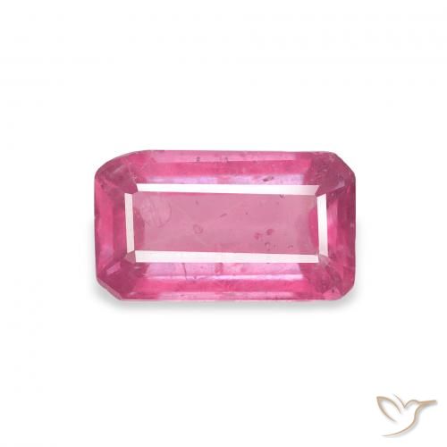 1.44ct 天然 ホットピンク ルビー, エメラルドカット, VS-SI