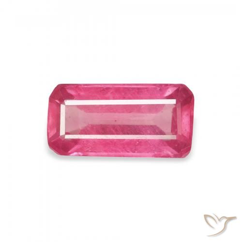 1.83ct 天然 ピンクがかったレッド ルビー, エメラルドカット, VS-SI