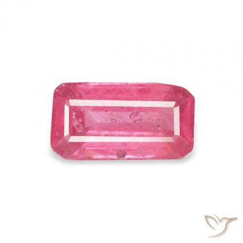 1.64ct 天然 フルーツパンチレッド ルビー, エメラルドカット, VS-SI