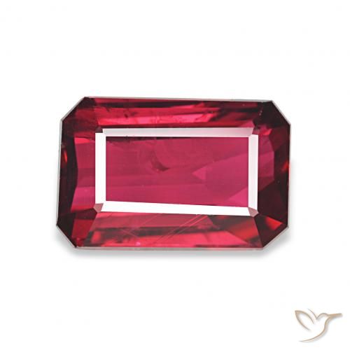 1.97ct ミディアムレッド ルビー, エメラルドカット, VS