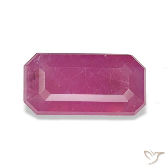 1.71ct パープル ルビー, エメラルドカット, VS
