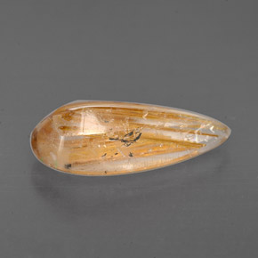 2.76カラットの天然無色ルチルクォーツ（15×7.1 mm・透明）