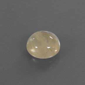 1.80カラットの天然無色＆ゴールドルチルクォーツ（7.94 mm・透明）