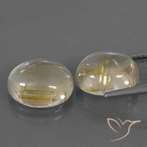 Shop natural 10.69ct ライトイエロー ルチルクォーツ gems, 楕円形, from インド at GemSelect. In stock, global shipping!