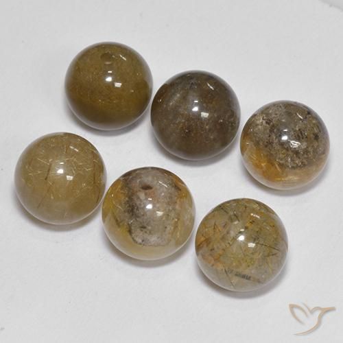 Shop natural 21.41ct ミディアムブラウン ルチルクォーツ gems, スフェア / ボール, from インド at GemSelect. In stock, global shipping!
