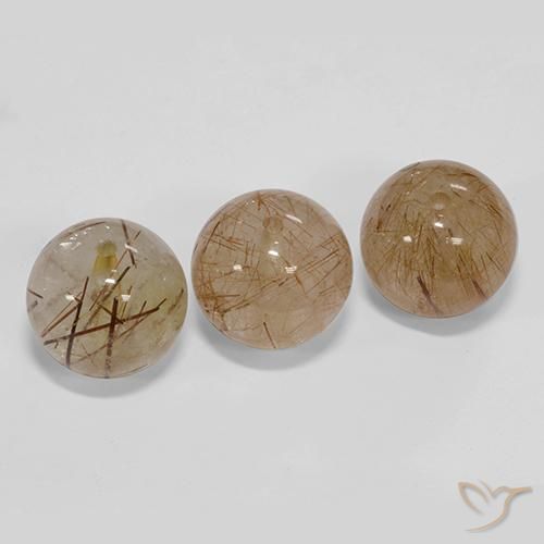 Shop natural 25.54ct 非常に薄い茶色 ルチルクォーツ gems, スフェア / ボール, from インド at GemSelect. In stock, global shipping!