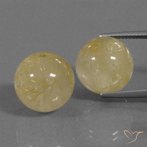 Shop natural 35.82ct ウォームイエロー ルチルクォーツ gems, スフェア / ボール, from インド at GemSelect. In stock, global shipping!