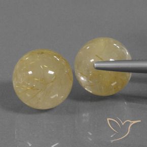 Shop natural 35.82ct ウォームイエロー ルチルクォーツ gems, スフェア / ボール, from インド at GemSelect. In stock, global shipping!