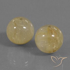 Shop natural 33.97ct アーシーイエロー ルチルクォーツ gems, スフェア / ボール, from インド at GemSelect. In stock, global shipping!
