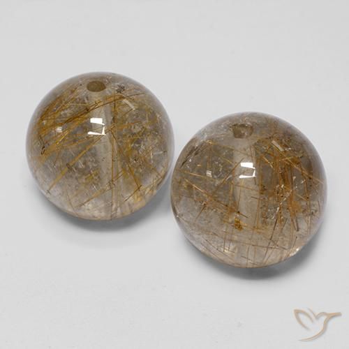 Shop natural 30.85ct ウォームブラウン ルチルクォーツ gems, スフェア / ボール, from インド at GemSelect. In stock, global shipping!