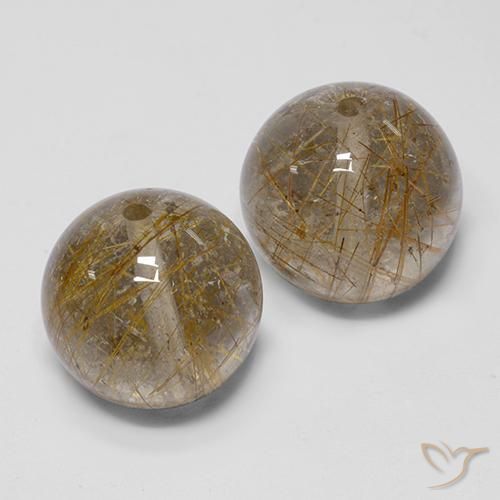 Shop natural 30.85ct ウォームブラウン ルチルクォーツ gems, スフェア / ボール, from インド at GemSelect. In stock, global shipping!
