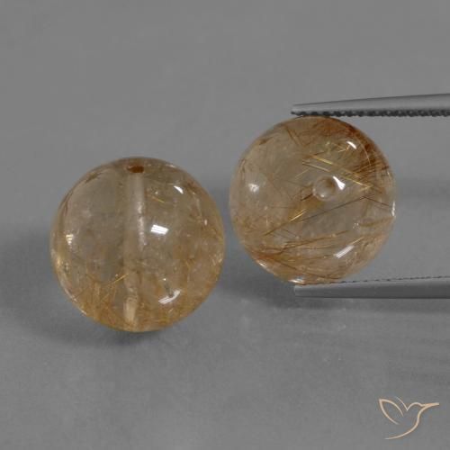 Shop natural 28.98ct 非常に薄い茶色 ルチルクォーツ gems, スフェア / ボール, from インド at GemSelect. In stock, global shipping!