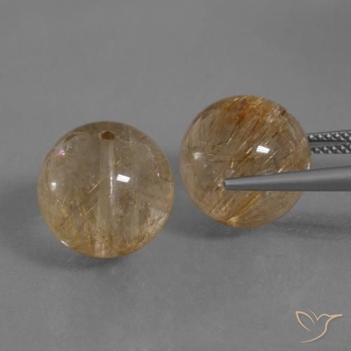 Shop natural 28.98ct 非常に薄い茶色 ルチルクォーツ gems, スフェア / ボール, from インド at GemSelect. In stock, global shipping!