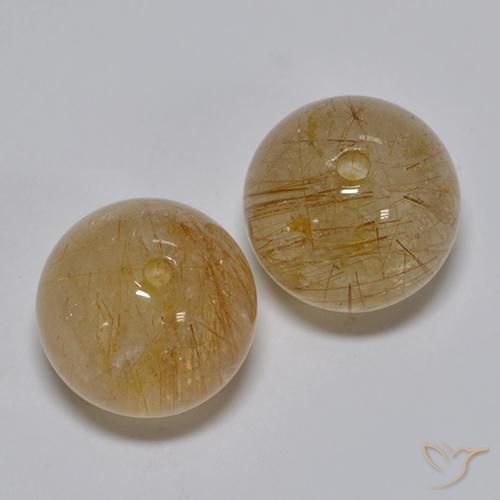 Shop natural 10.76ct 薄い黄褐色 ルチルクォーツ gems, スフェア / ボール, from インド at GemSelect. In stock, global shipping!
