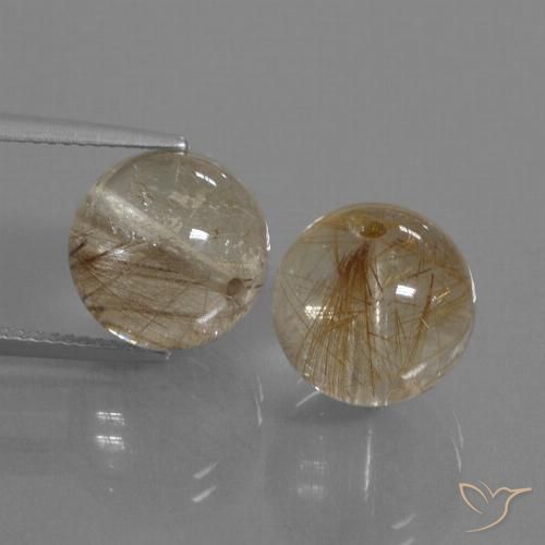 Shop natural 20.78ct 非常に薄い黄褐色 ルチルクォーツ gems
