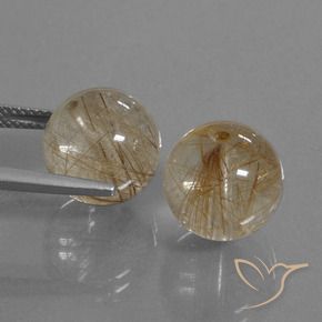Shop natural 20.78ct 非常に薄い黄褐色 ルチルクォーツ gems, スフェア / ボール, from インド at GemSelect. In stock, global shipping!