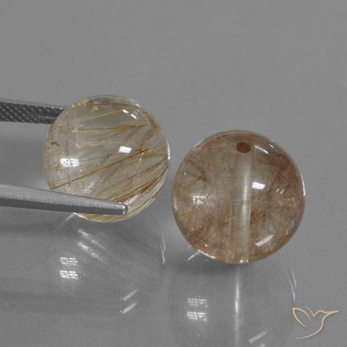 Shop natural 32.87ct ウォームブラウン ルチルクォーツ gems, スフェア / ボール, from インド at GemSelect. In stock, global shipping!