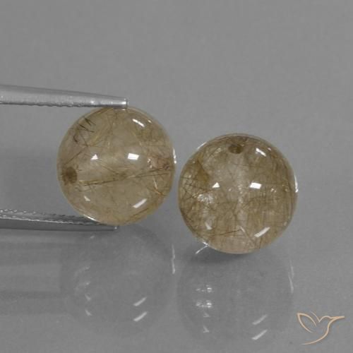 Shop natural 15.89ct ライトブラウン ルチルクォーツ gems, スフェア / ボール, from インド at GemSelect. In stock, global shipping!