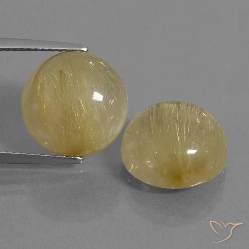 Shop natural 16.70ct ミディアムゴールド ルチルクォーツ gems, ラウンド, from インド at GemSelect. In stock, global shipping!