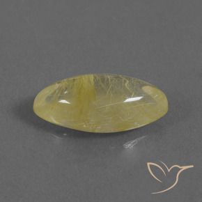 5.01カラットの天然薄いアーシーイエロールチルクォーツ、マーキーズ、透明