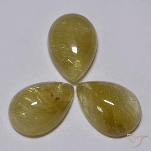 Shop natural 6.32ct 非常に薄いゴールデンブラウン ルチルクォーツ gems, 洋梨の形, from インド at GemSelect. In stock, global shipping!