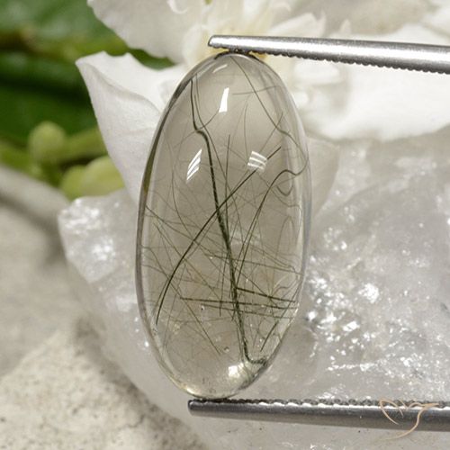 10.67ct 天然 ライトグリーン ルチルクォーツ, 楕円形, 透明