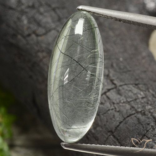 9.77ct 天然 ライトグリーン ルチルクォーツ, マーキーズ, 透明