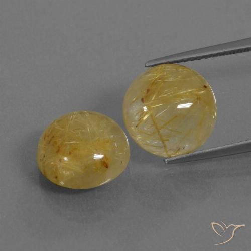 Shop natural 10.91ct ミディアムイエロー ルチルクォーツ gems, ラウンド, from インド at GemSelect. In stock, global shipping!