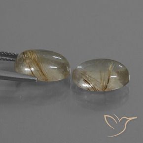 Shop natural 9.84ct 非常に薄いゴールデンブラウン ルチルクォーツ gems, 楕円形, from インド at GemSelect. In stock, global shipping!