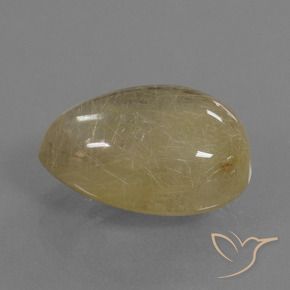 14.00カラットの天然薄いディジョンイエロールチルクォーツ、ファンシー、透明